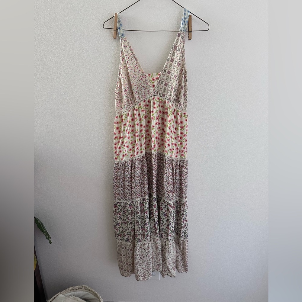 Floral Patchwork Maxi Dress